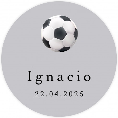 Etiquetas adesivas personalizadas futebol para eventos fundo transparente 5cm