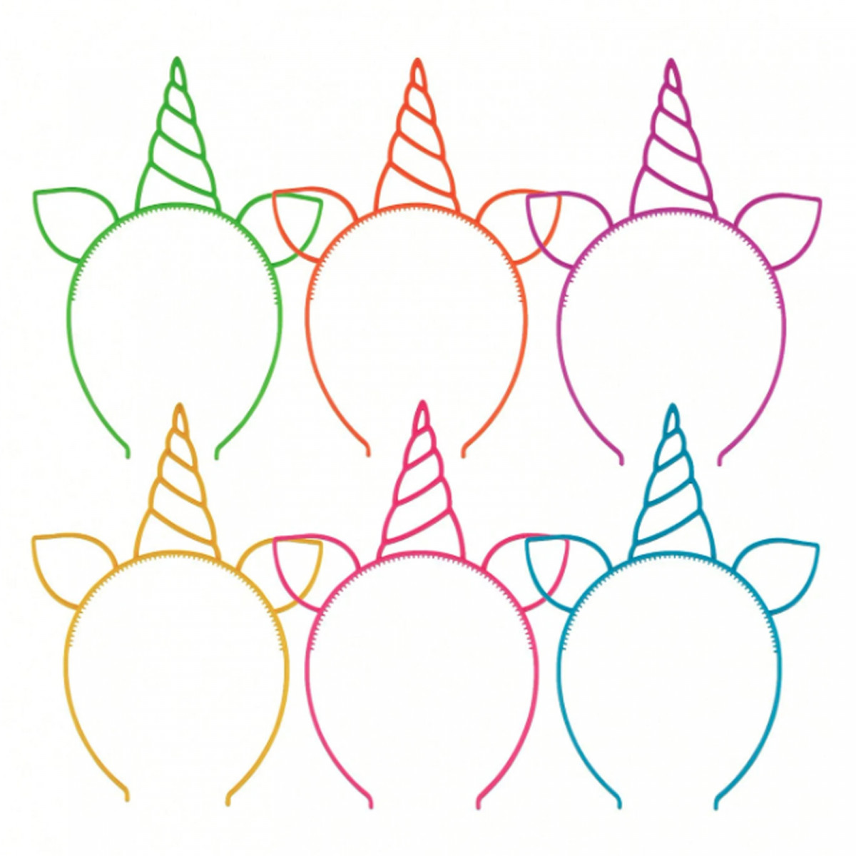 Diadema unicórnio para festas e celebrações