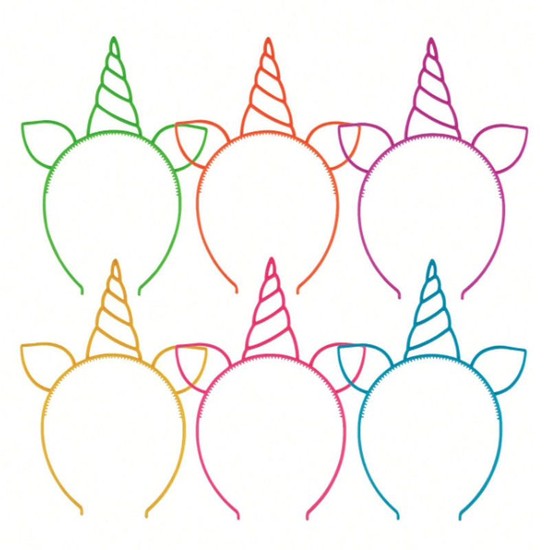 Diadema unicórnio para festas e celebrações