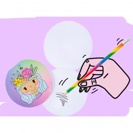 Detalhes para meninas caderno infantil
