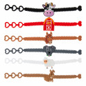Pulseiras de animais de fazenda para detalhes infantis