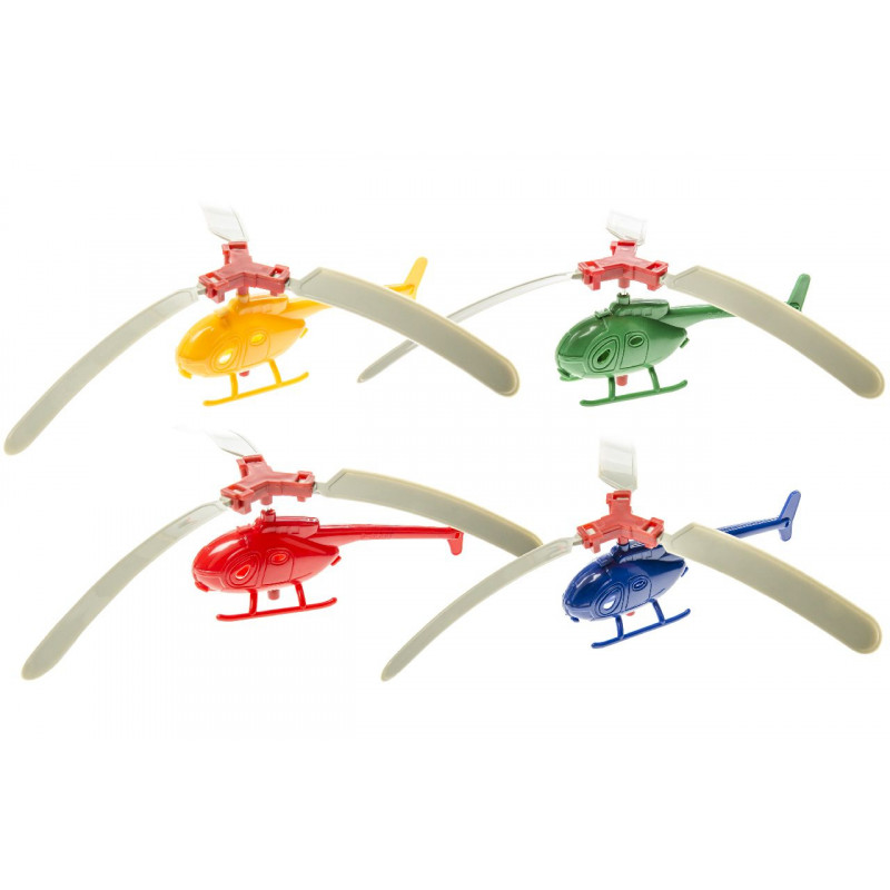 Helicóptero de brinquedo com lançador