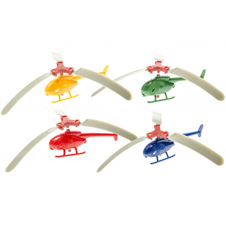 Helicóptero de brinquedo com lançador