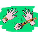 Pulseira slap halloween para detalhes de festa