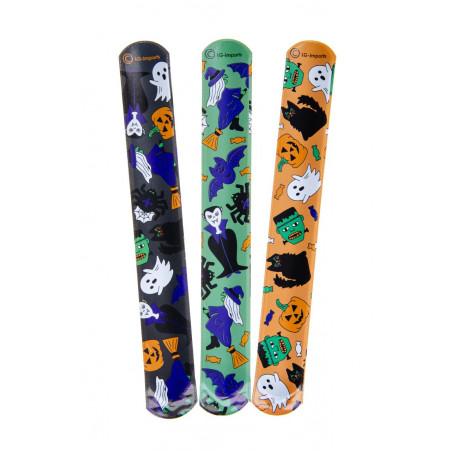 Pulseira slap halloween para detalhes de festa
