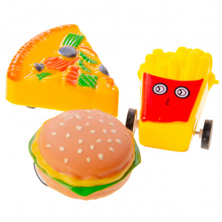 Carro de fricção comida lixo para detalhes originais