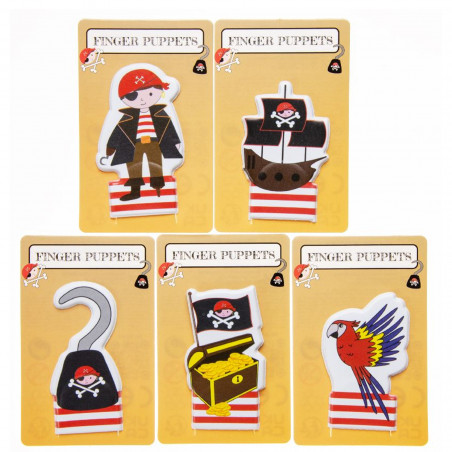 Marionete de dedo pirata como detalhe original