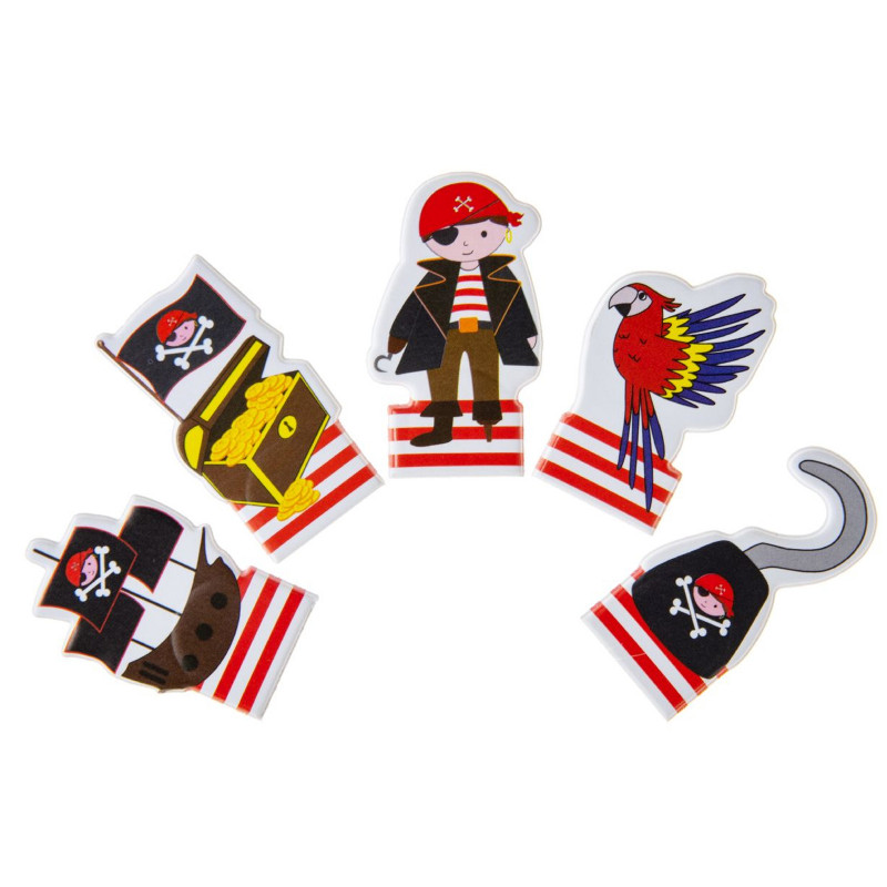 Marionete de dedo pirata como detalhe original