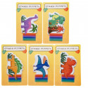 Marionete de dedo dinossauro como presente original