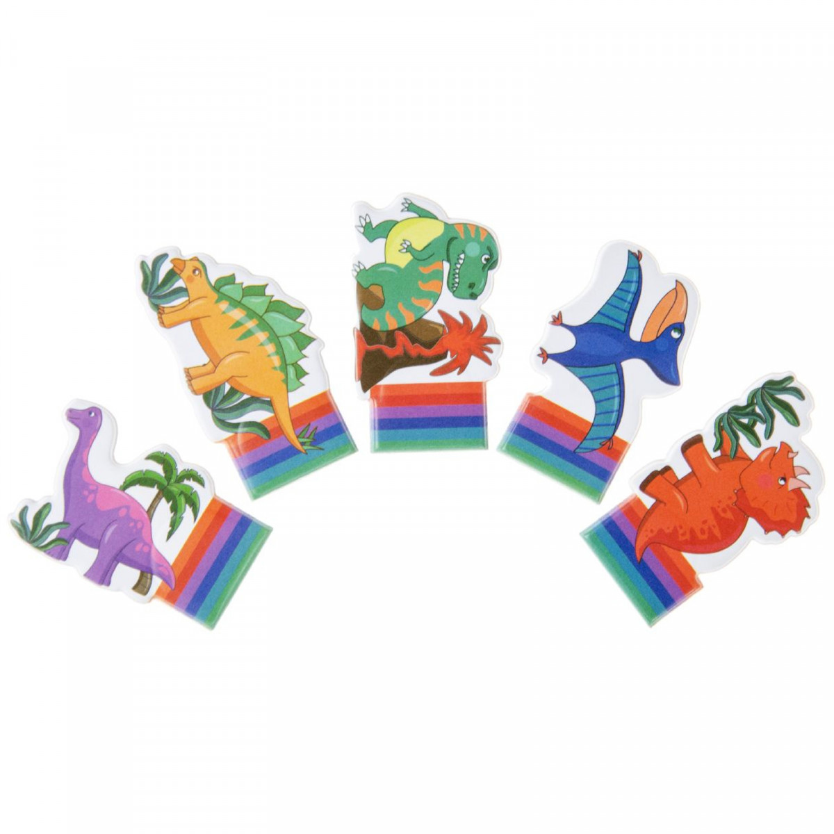 Marionete de dedo dinossauro como presente original