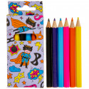 Lápis de cor colorido de super herói para festas e eventos
