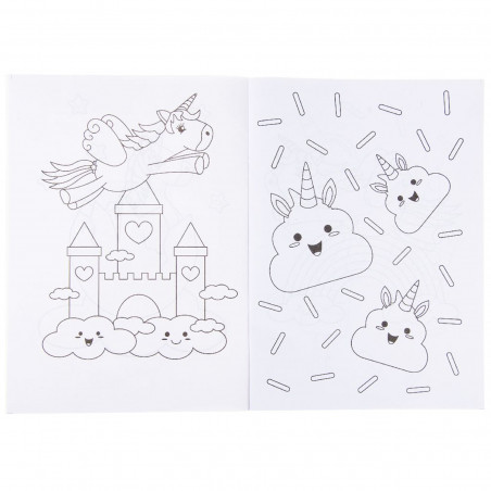 Livro para colorir unicórnio