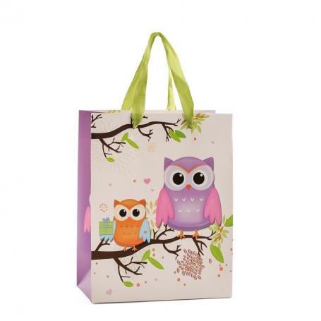 Bolsa com corujas média