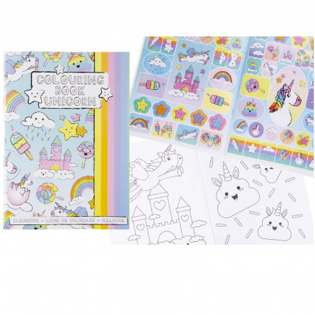 Livro para colorir unicórnio