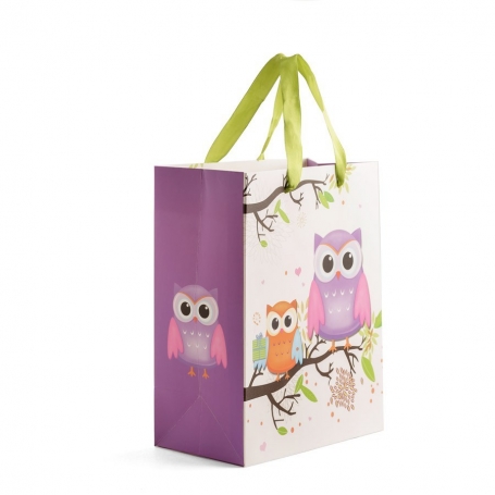Bolsa com corujas média