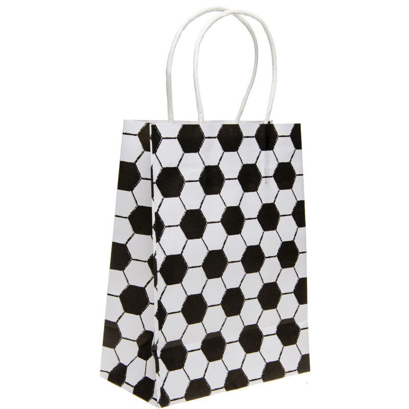 Bolsa de Papel para Festas com Temática de Futebol