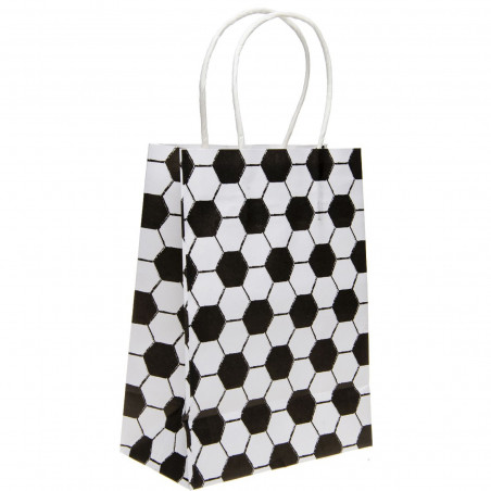 Bolsa de Papel para Festas com Temática de Futebol