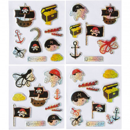 Adesivos Brilhantes de Piratas