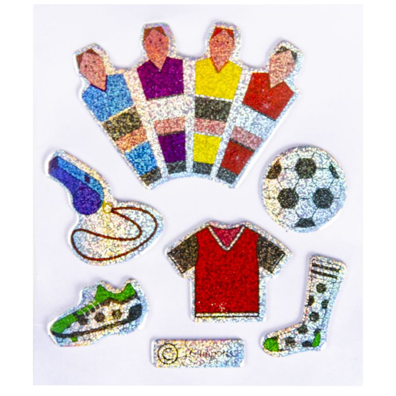 Adesivos Brilhantes de Futebol