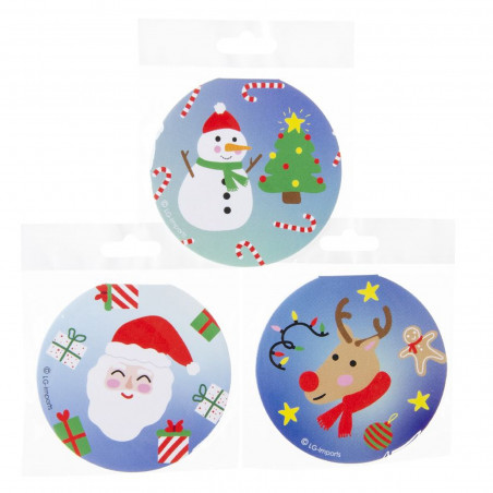 Caderno de Natal redondo e folhas em branco