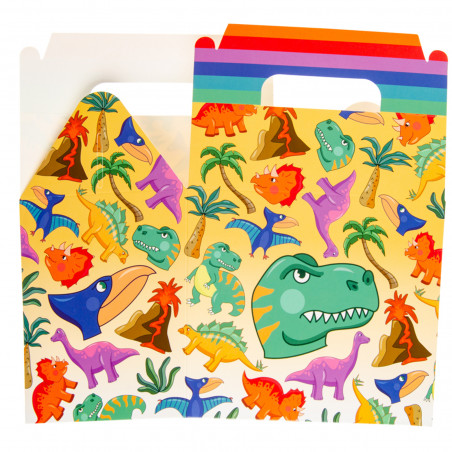 Caixa Aniversário Dinossauros para Festas Infantis