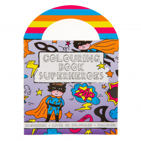 Detalhes Avengers Livro de Colorir com Lápis e Selos de Super-heróis