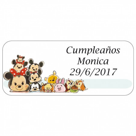 Bolsa com Presentes Infantis e Cone de Doces com Adesivo Disney