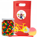 Bolsa Personalizada Mario Bros com Brinquedos e Frasco de Doces