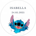 Detalhes Stitch Bidão Personalizado em Bolsa com Brinquedo e Pirulito