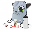 Gabby gato presente infantil mochila gato com bidão pompero gabby e mini nutella