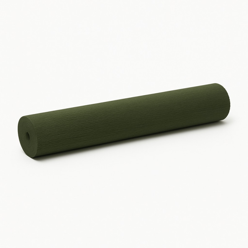 Papel crepe para decorar verde escuro
