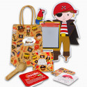Patrulha canina bolsa pirata com jogos e nocilla com biscoito