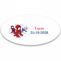 Spidey e sua super equipe etiqueta adesiva 4 5x2 2cm infantil