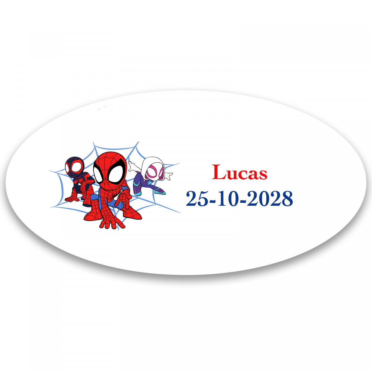 Spidey e sua super equipe etiqueta adesiva 4 5x2 2cm infantil