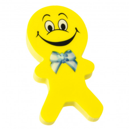 Emoji detalhe infantil para eventos com caderno lápis e borrachas