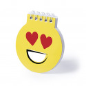 Emojis detalhe infantil com artigos escolares e pirulito