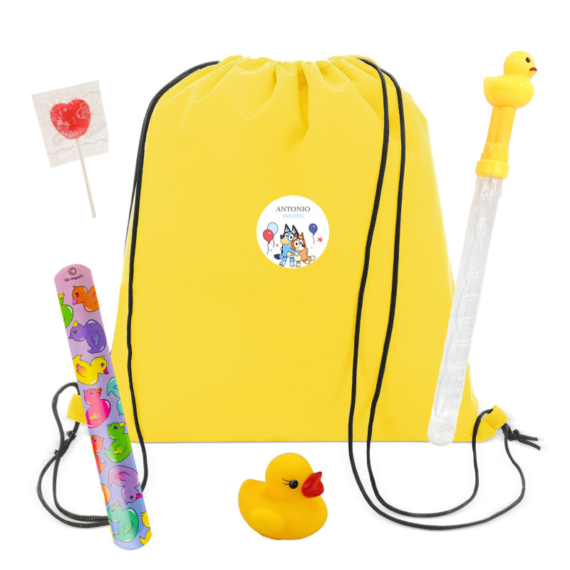 Bluey e Bingo Mochila Infantil com Detalhes e Guloseimas