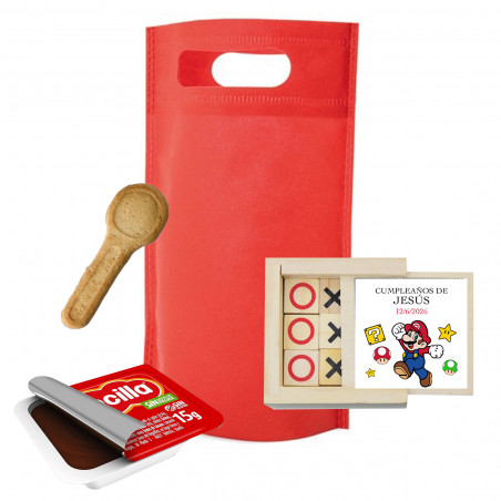 Super Mario Bros jogo de 3 em linha e doce para presentear