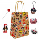 Bluey e Bingo com bolsa e presentes de pirata