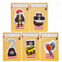 Bluey e Bingo com bolsa e presentes de pirata