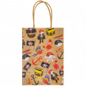 Bluey e Bingo com bolsa e presentes de pirata