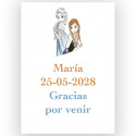 Frozen, adesivo infantil 5x7cm personalizado