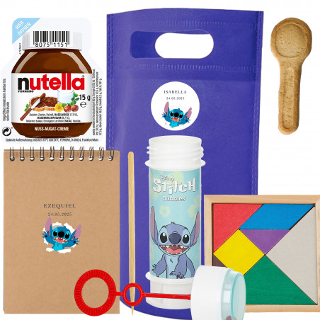Presentes personalizados Stitch para crianças em aniversários, comunhões, batizados e casamentos