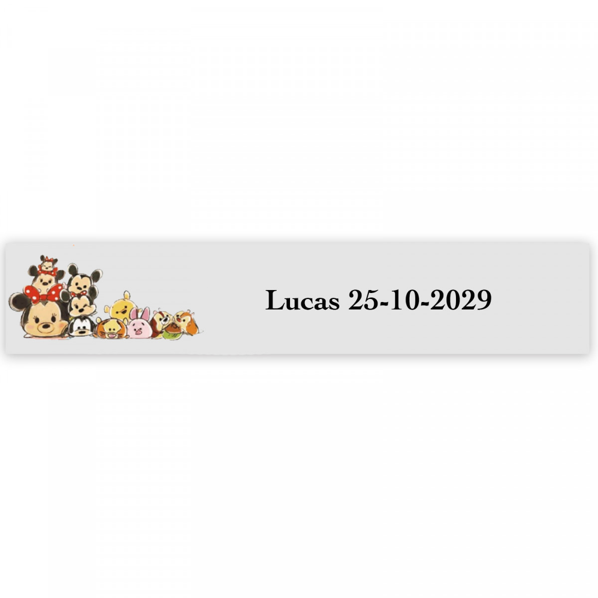 Disney bebê, adesivos decorativos 5x1cm transparentes