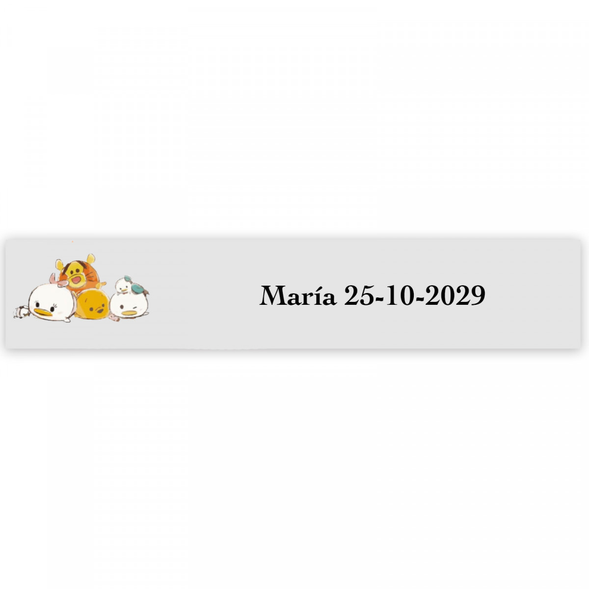 Disney bebê, adesivo 5x1cm transparente para eventos infantis