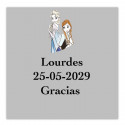 Etiqueta adesiva transparente Frozen 5x5cm personalizada