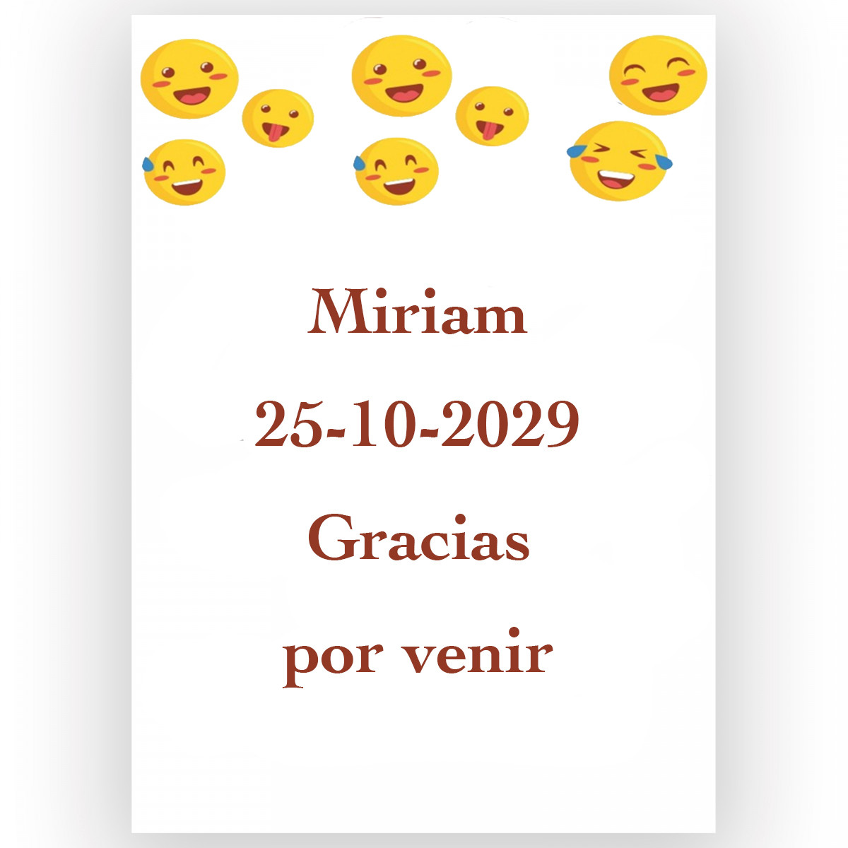Emojis, adesivo de emoções personalizado 5x7cm