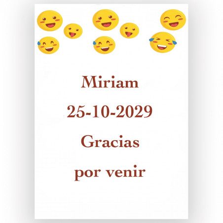 Emojis, adesivo de emoções personalizado 5x7cm