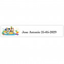 Adesivo personalizado Disney para eventos especiais 5x1cm branco