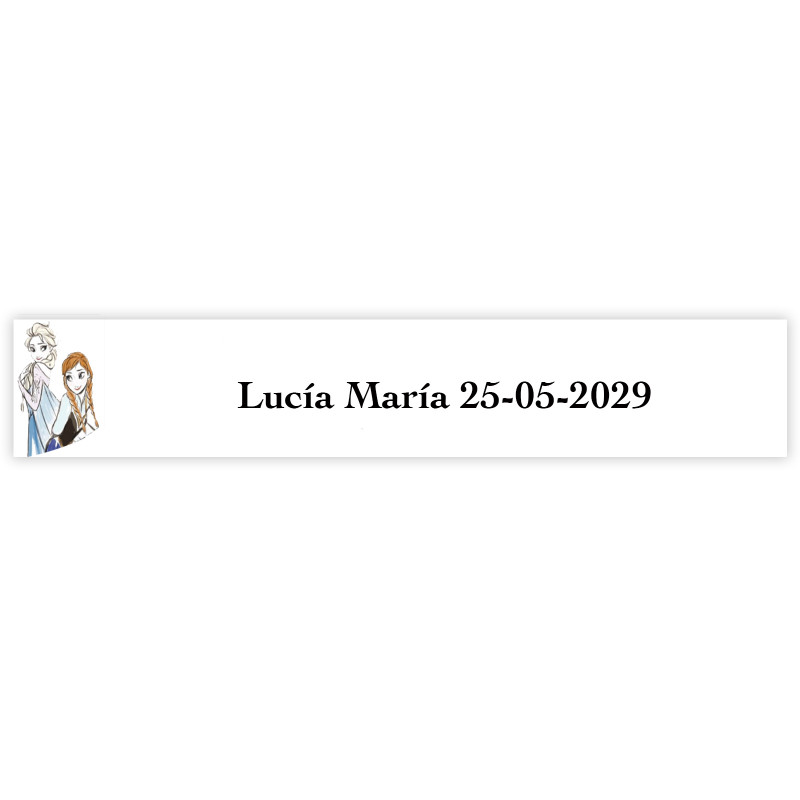 Adesivo personalizado Frozen 5x1cm para todo tipo de eventos